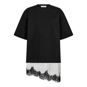 Haute L\' Amitié - Loose Mix Lingerie Tee - Black